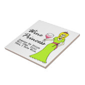 ワインのプリンセス"いつの日かCome私の王子" タイル (側面)