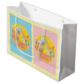 ワインのプー大きなギフトバッグ – 女の子 ラージペーパーバッグ (正面アングル)