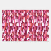 ワインのボトルパターン，錆，ベージュとブルゴーニュ ラッピングペーパーシート (正面2)