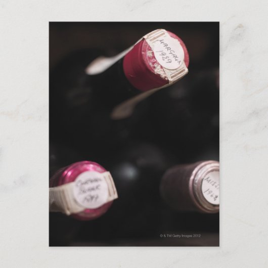 ワインのボトル、クローズアップ、スウェーデン。 ポストカード (正面)