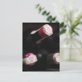 ワインのボトル、クローズアップ、スウェーデン。 ポストカード (スタンド正面)