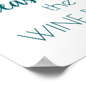 ワインのボトル | スクリプトのポスター ポスター (角)