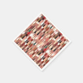 ワインのボトル、地球の色、テラコッタの背景 スタンダードカクテルナプキン (角)