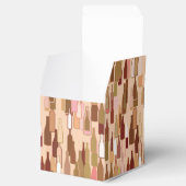 ワインのボトル、地球の色、明るいサンゴの背景 フェイバーボックス (オープン)