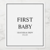 ワインのマイルストー結婚ンファーストベビーゲストに署名 ワインラベル (シングルラベル)