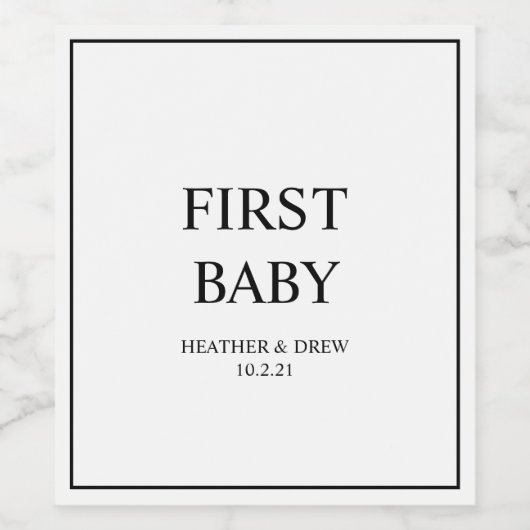 ワインのマイルストー結婚ンファーストベビーゲストに署名 ワインラベル (シングルラベル)