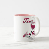 ワインのマグの時間 ツートーンマグカップ (正面右)