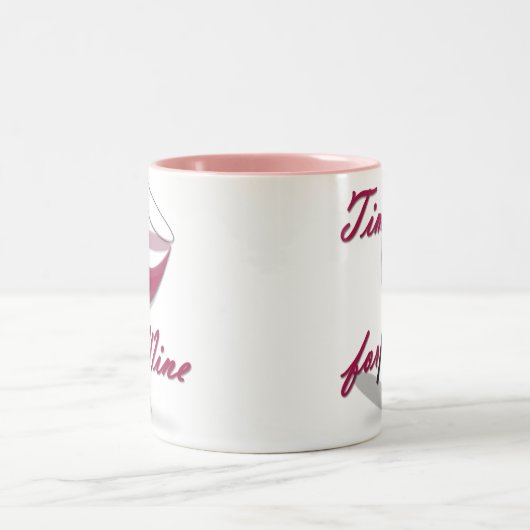 ワインのマグの時間 ツートーンマグカップ (中央)