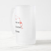 ワインのメガパイントが必要 フロストグラスビールジョッキ (正面左)