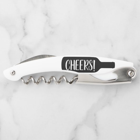 ワインのメッセージボトルカスタムモノグラム折り畳み可能 ソムリエナイフ (裏面)