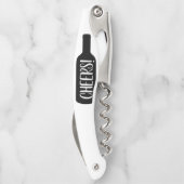 ワインのメッセージボトルカスタムモノグラム折り畳み可能 ソムリエナイフ (裏面)