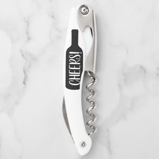 ワインのメッセージボトルカスタムモノグラム折り畳み可能 ソムリエナイフ (裏面)