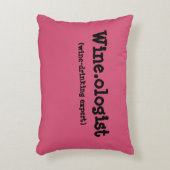 ワインのユーモアのアクセントの枕 アクセントクッション (正面(垂直))