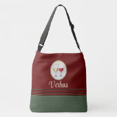 ワインのユーモアは、ワインのオールオーバープリントエプロンを押収 クロスボディバッグ (裏面)