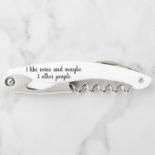 ワインのユーモア ギフト 私はワインが好き ソムリエナイフ (正面)