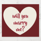 ワインのラベルきらめくと結婚する スパークリングワインラベル (シングルラベル)