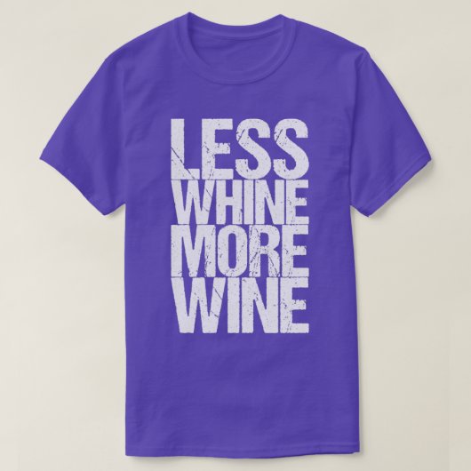 ワインのワインのワイン消費を減らす Tシャツ (デザイン正面)