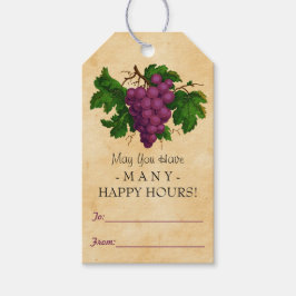 ワインのヴィンテージ葡萄のギフト好みパーソナライズされたボトル ギフトタグ