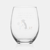 ワインの中に知恵のワインおもしろいことわざ ステムなしワイングラス (裏面)