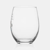 ワインの中に知恵のワインおもしろいことわざ ステムなしワイングラス (左)