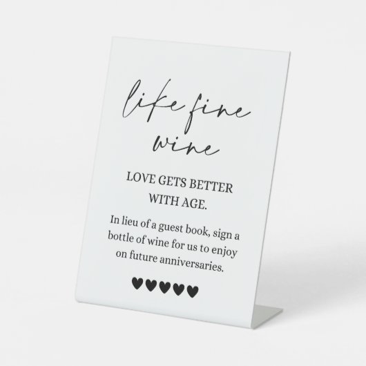 ワインの予約に署名する 台座サイン (正面)