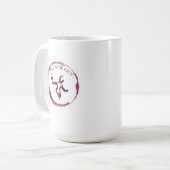 ワインの人のマグ コーヒーマグカップ (正面左)