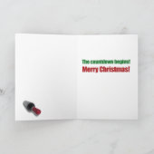 ワインの出現のカレンダーのクリスマスのマンガ欄カード シーズンカード (内部)