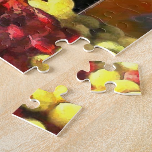 ワインの前の及び後 ジグソーパズル (側面)