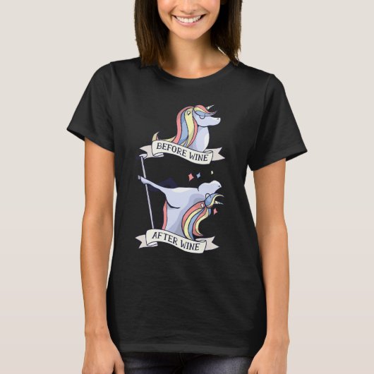 ワインの前後 Tシャツ (正面)