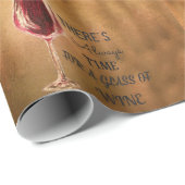 ワインの包装紙の常に時間 ラッピングペーパー (ロールコーナー)