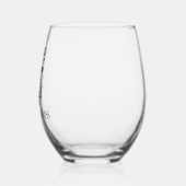 ワインの友パーソナライズされた人 ステムなしワイングラス (左)