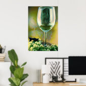 ワインの反射 ポスター (ホームオフィス)