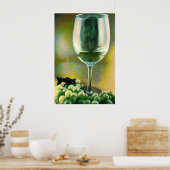 ワインの反射 ポスター (キッチン)