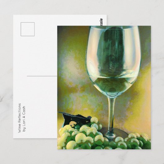 ワインの反射 ポストカード (正面/裏面)