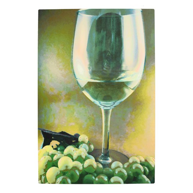 ワインの反射 メタルプリント (正面)