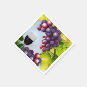 ワインの収穫 スタンダードカクテルナプキン (角)