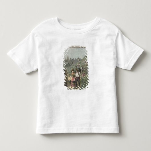 ワインの収穫 トドラーTシャツ (正面)