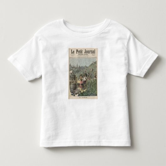 ワインの収穫 トドラーTシャツ (正面)