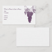 ワインの名刺 名刺 (正面/裏面)