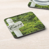 ワインの地下室(洞窟)を指す標識 コースター (左側)