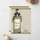 ワインの変種およびお洒落なボトルのメッセージカード ノートカード (正面/裏面インサイチュ)