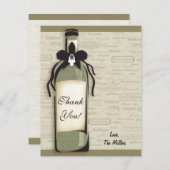 ワインの変種およびお洒落なボトルのメッセージカード ノートカード (正面/裏面)