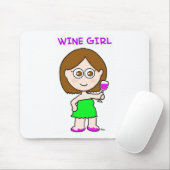 ワインの女の子 マウスパッド (マウス)