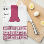 ワインの女神"すべての事が直す。" キッチンタオル (四つ折り)