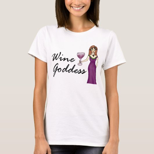 ワインの女神(発言無し)のTシャツ Tシャツ (正面)