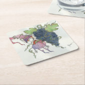 ワインの妖精 スクエアペーパーコースター (アングル)