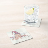 ワインの妖精 スクエアペーパーコースター (インサイチュ)