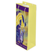 ワインの子馬のギフトバッグ-乗車はそれからワインを飲みます! ワインギフトバッグ (正面アングル)