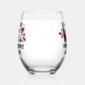 ワインの家族の休暇がある限り素晴らし、 ステムなしワイングラス (左)