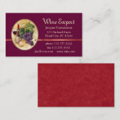 ワインの専門家 名刺 (正面/裏面)